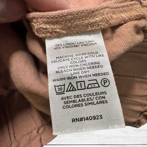 44. LOFT Factory Linen Blend Shorts Size Large GUC - Picture 4 of 7